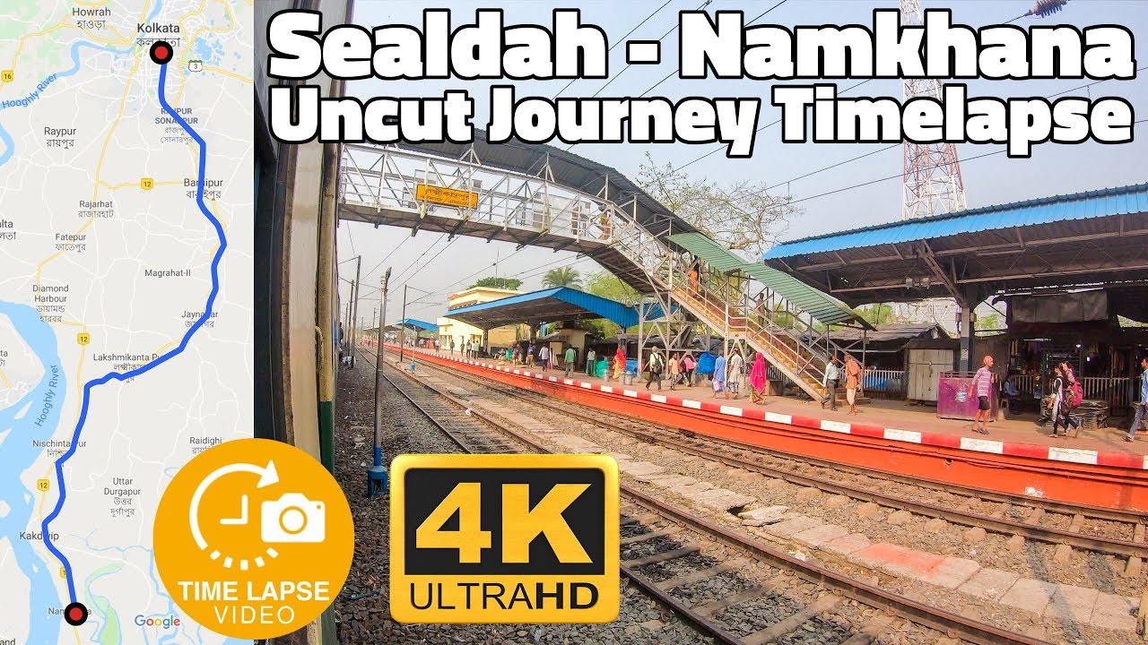 Kolkata Local Timelapse : Sealdah to Namkhana Full Journey Hyperlapse | GoPro Hero 7 4K