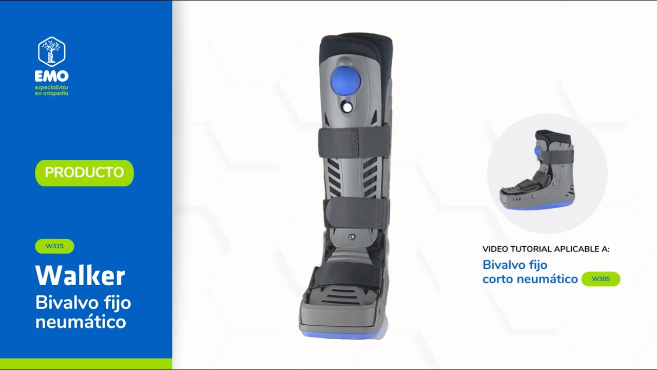 Tutorial Colocación Walkers: W305 y W315 #OrtesisInmovilizadoraTobillo