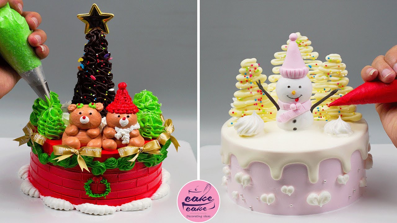 Merry Christmas Cake Decorating Tutorials For Cake Lovers | So Beautiful Cake Designs 2023