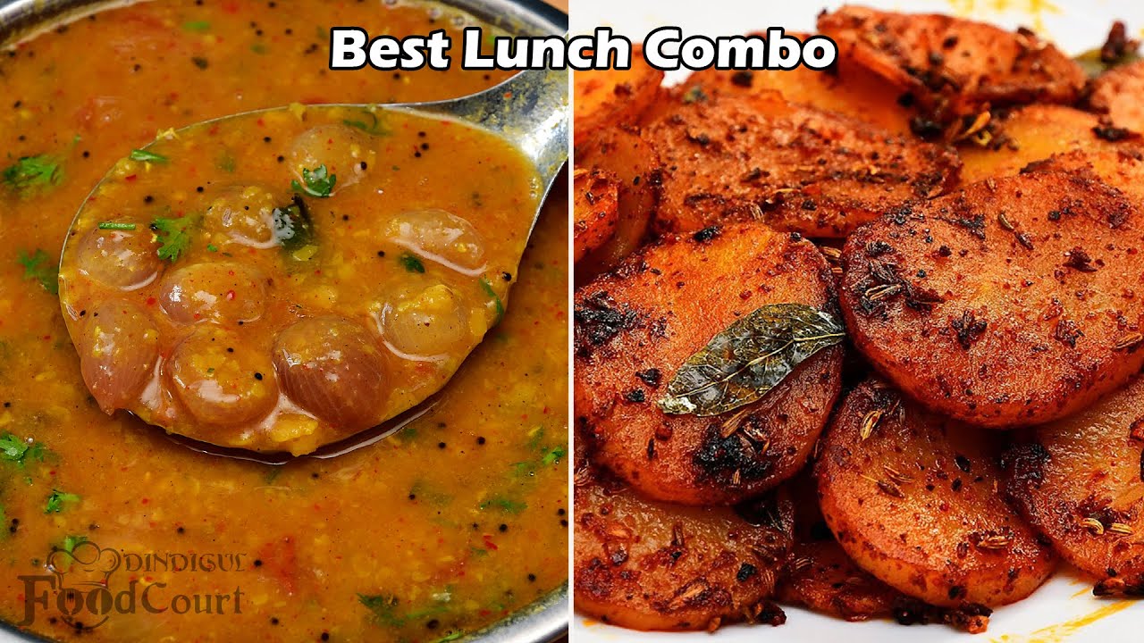 Easy & Tasty Lunch Recipe/ Sambar Recipe/ Potato Fry