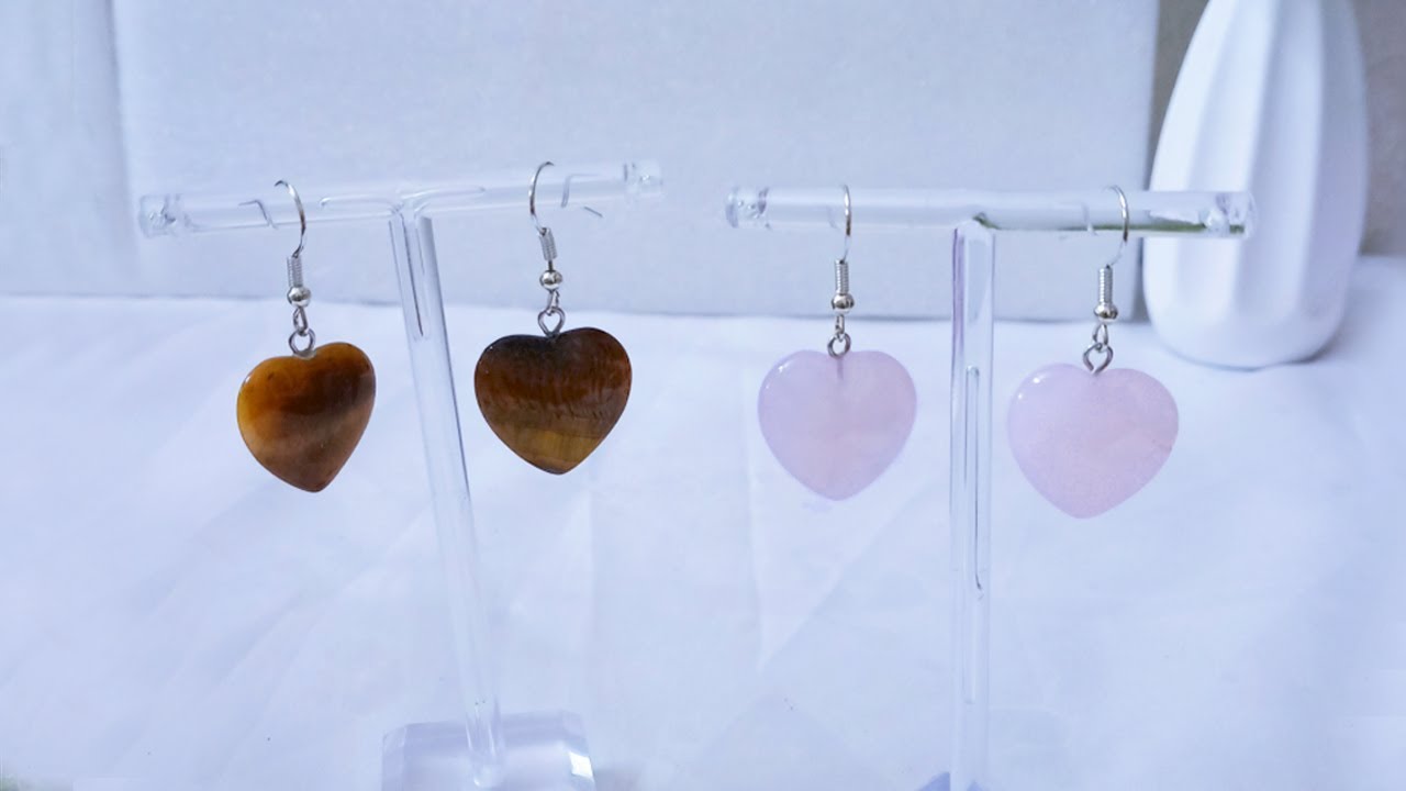 Healing Crystal Earrings 925 Silver (one pair) HC11