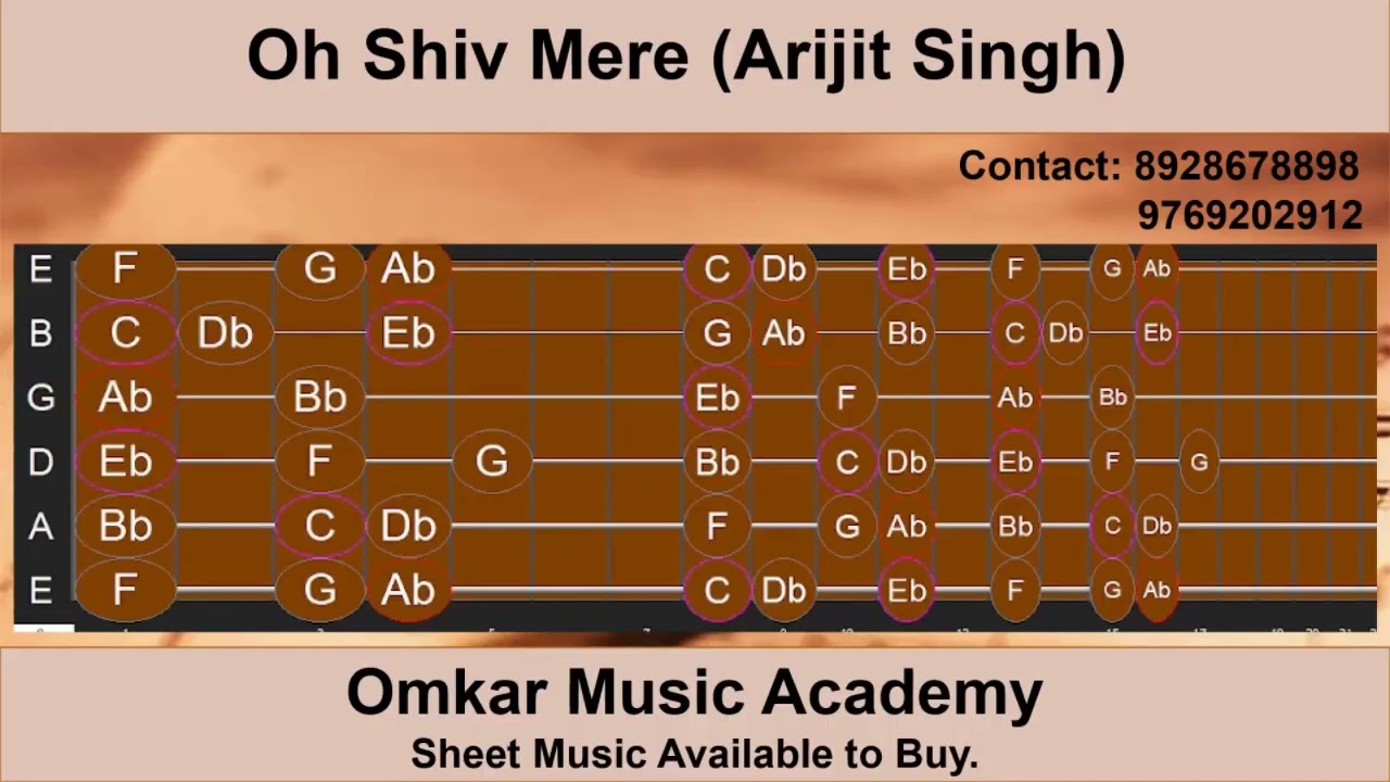 Oh Shiv Mere (Arijit Singh) Guitar Tutorial