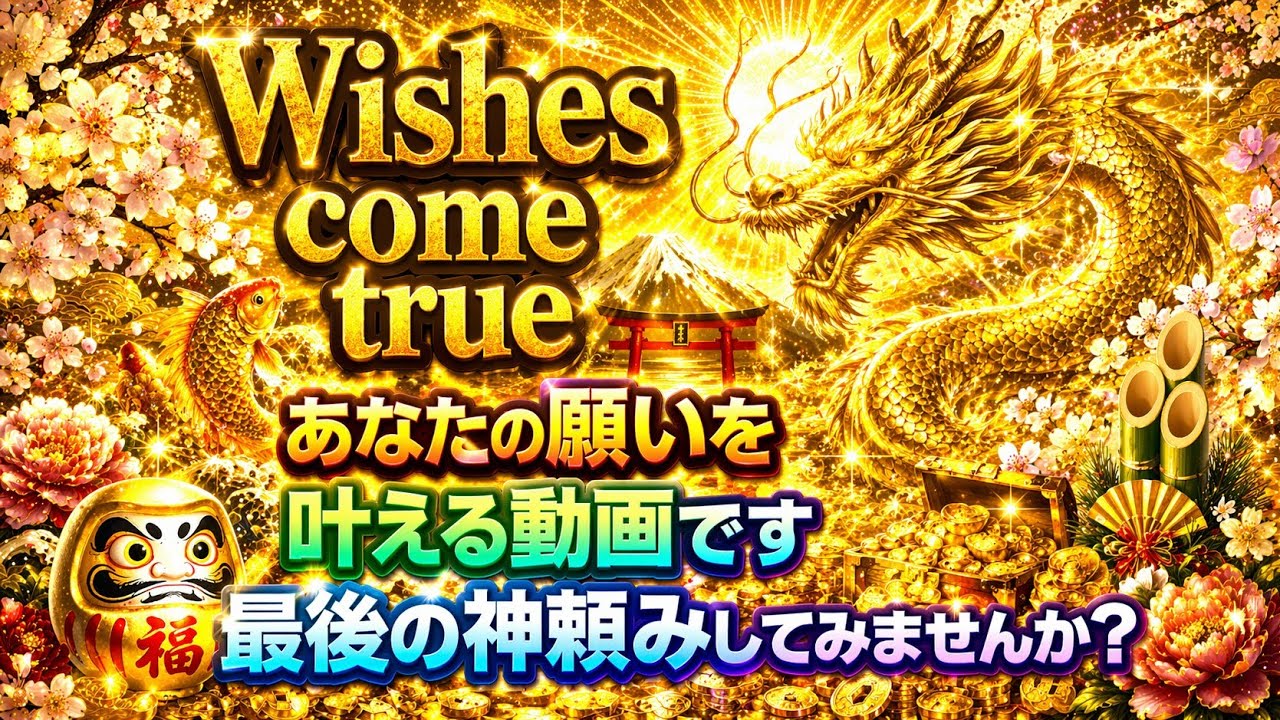 【580万再生】叶ったコメント1.2万件越え🌸コメント欄は全て叶った方々の体験談です🌞🌝🐉あなたの願いが叶う動画🐲叶ったらコメントお願いします！あなたの叶った波動がまた誰かの願いを叶えます！