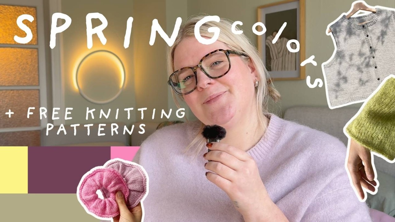 Frühling auf den Nadeln - Strickinspo🌷🧶  Aktuelle Trendfarben 2026 und kostenlose Strickanleitungen!