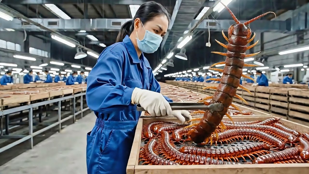  Inside the Modern Farming factory centipede : How is a centipede raised ( Full Process )