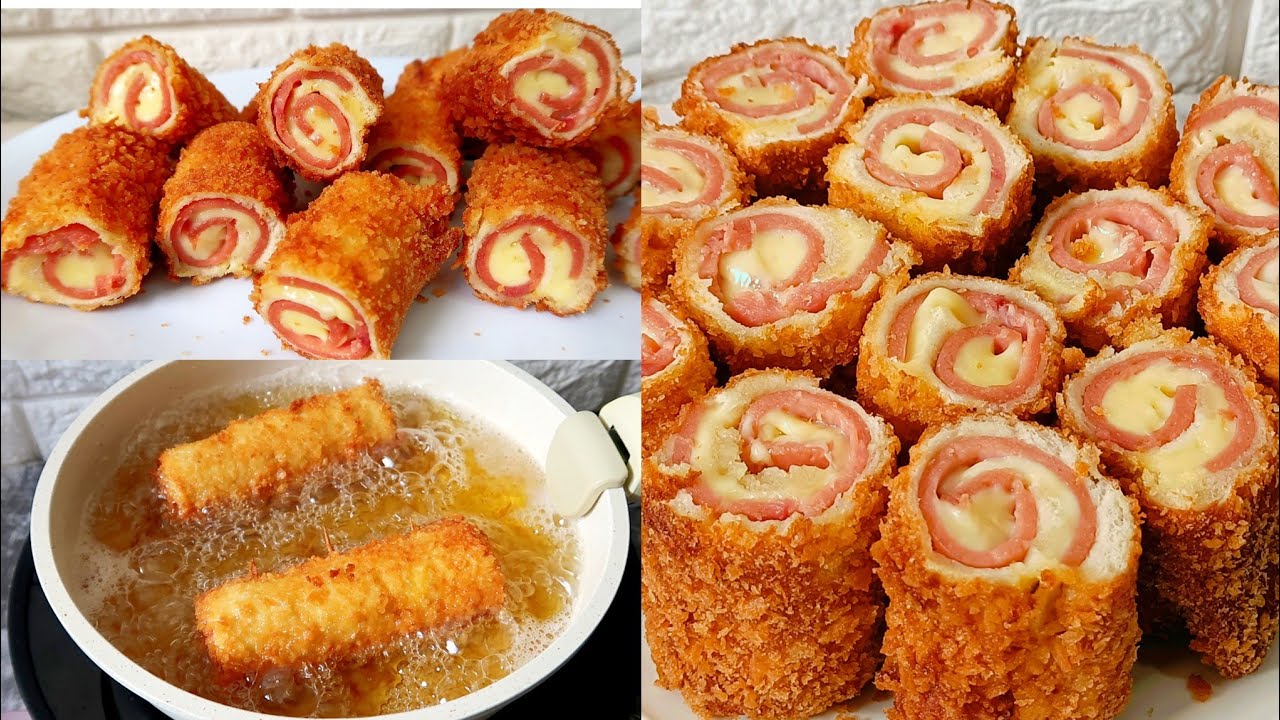 BELOW 100 PESOS HAM AND CHEESE ROLLS! TODO SA SARAP KAYA MABENTA!