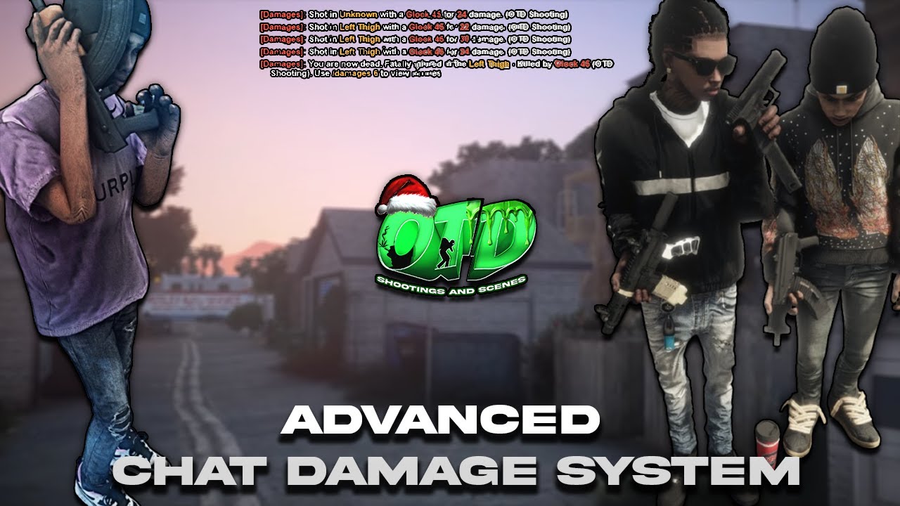 🔥 FiveM Script – OTD Chat Damage System | Windy City–Inspired (Shooter ID Info) [ESX/QB]