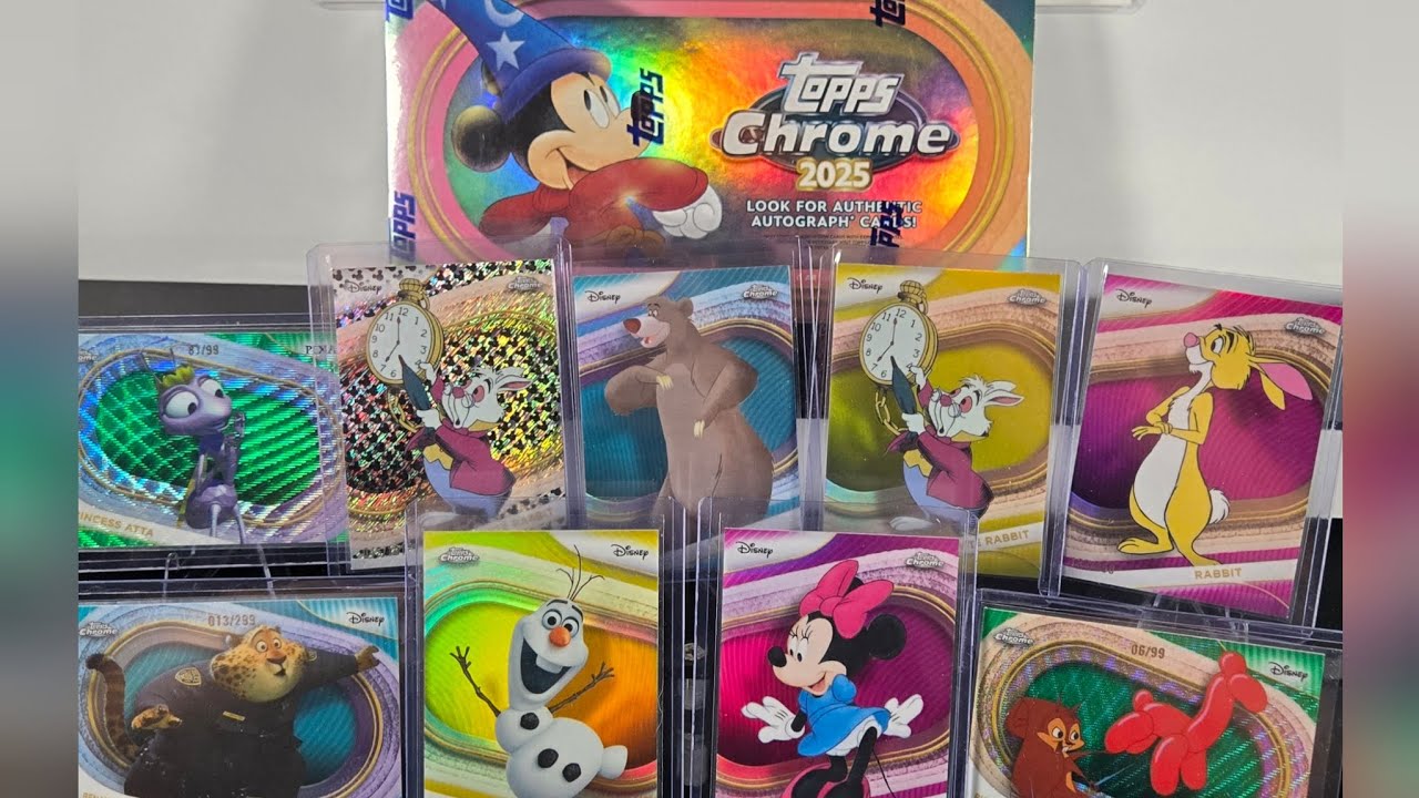 2025 Topps Disney Chrome 2 Hobby Box Full Break #1! TWO Numbered cards in the same pack! 🤯 