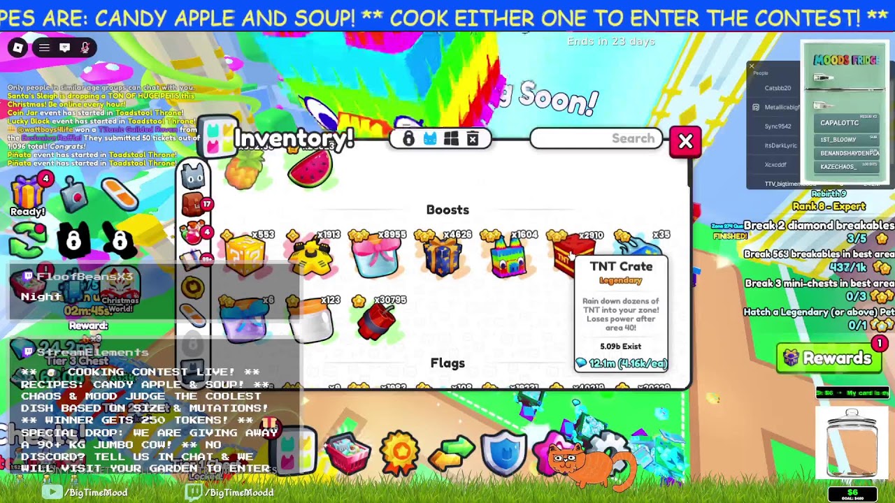 Grow A Garden Cooking Contest Starts Tonight! Join for details!