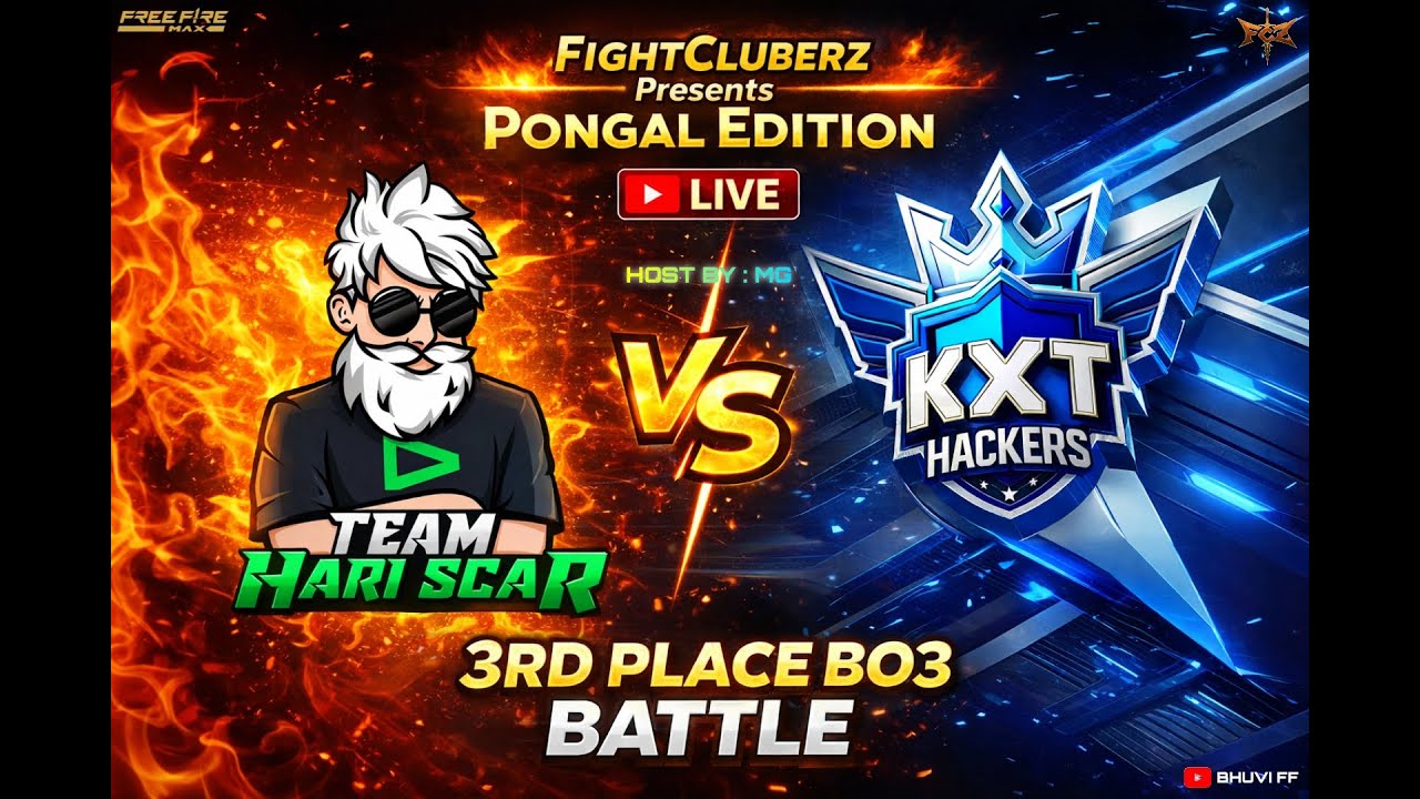 FightCluberz Presents | Pongal Edition Tournament  | 3rd Prize Battle BO3 | 2000 INR 🤑 Prize Pool