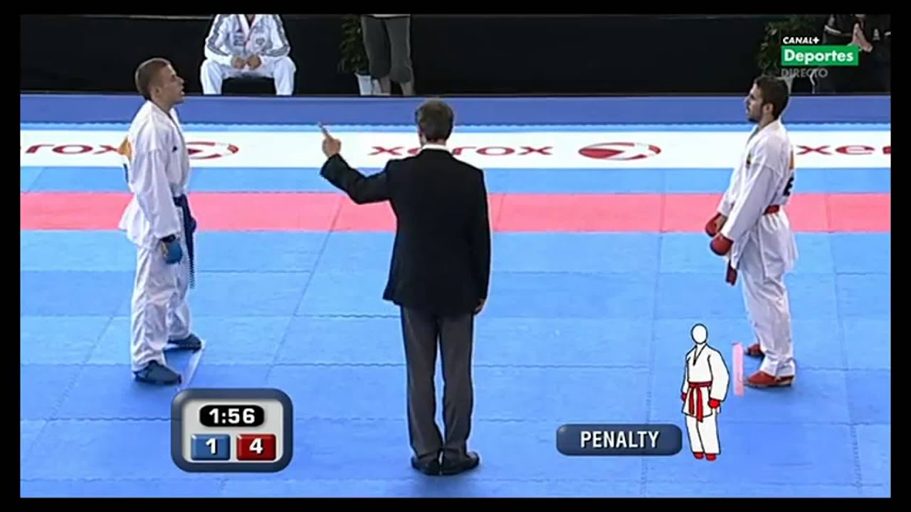 Final Cto. Europeo Absoluto Karate Kumite individual masculino -60Kg 12