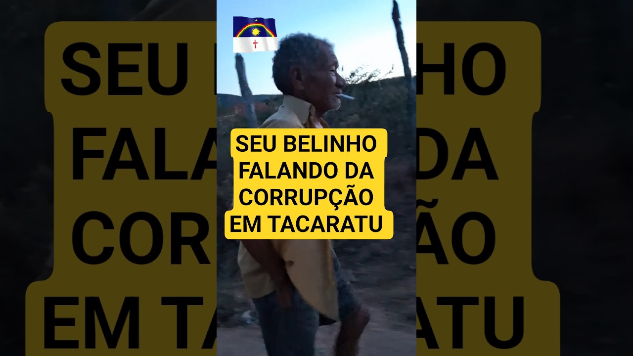 "SEU" BELINHO DETONANDO OS POLÍTICOS DE TACARATU