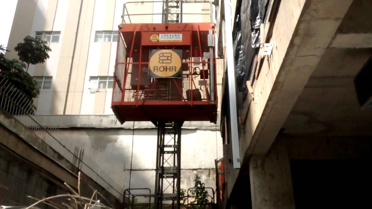Teste de freio de elevador cremalheira