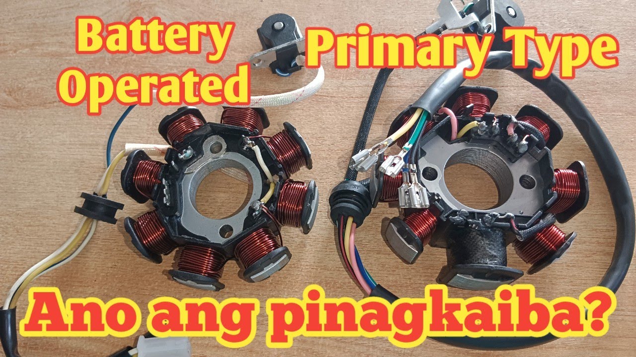 Pinagkaiba Ng Battery Operated at Primary Type na Stator Coil