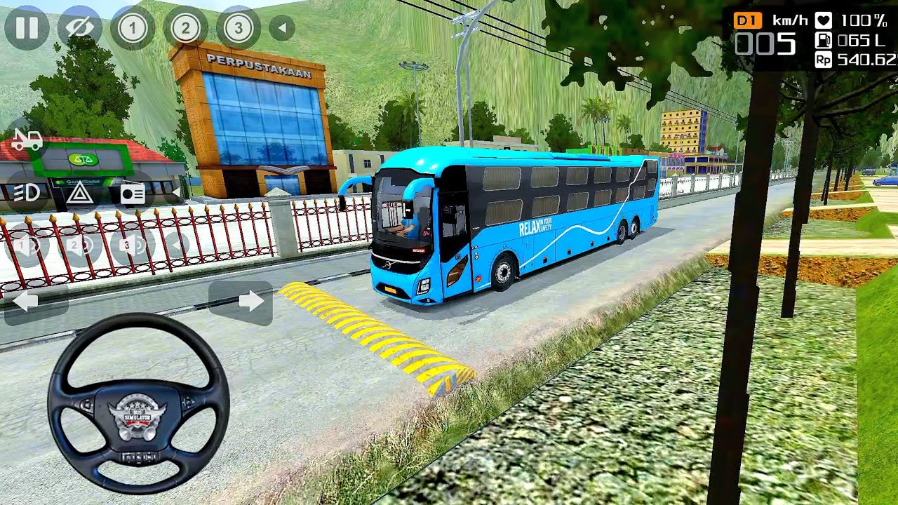 Volvo 9600 Multiaxle 15meter semisleeper Bus simulator Indonesian | Sajji Gamerz 
