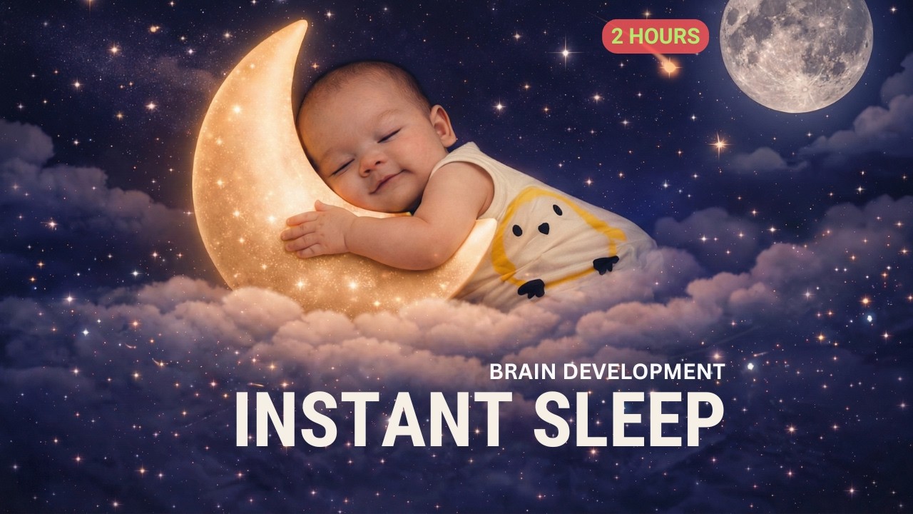Sleep Instantly Within 3 Minutes 💤 Baby Sleep Music ❤️ Mozart for Babies Brain Development