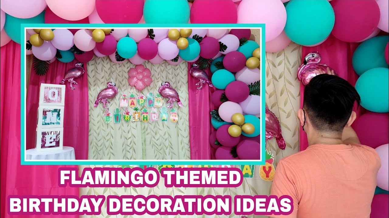 DIY FLAMINGO THEMED BIRTHDAY DECORATION IDEAS | EASY STEP BY STEP TUTORIAL | Rex Montalbo