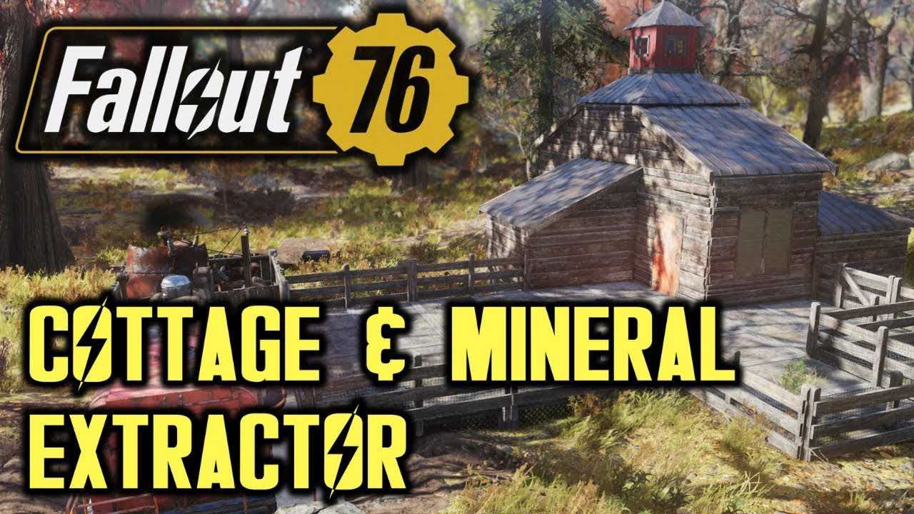 Fallout 76 - Simple Cottage with Mineral Extractor