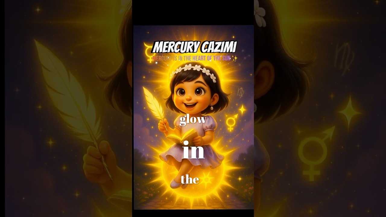 ☀️🪐 Mercury Cazimi today at 21&deg; Virgo!Clear thoughts, fresh ideas ✨#MercuryCazimi #GlowAndGrow