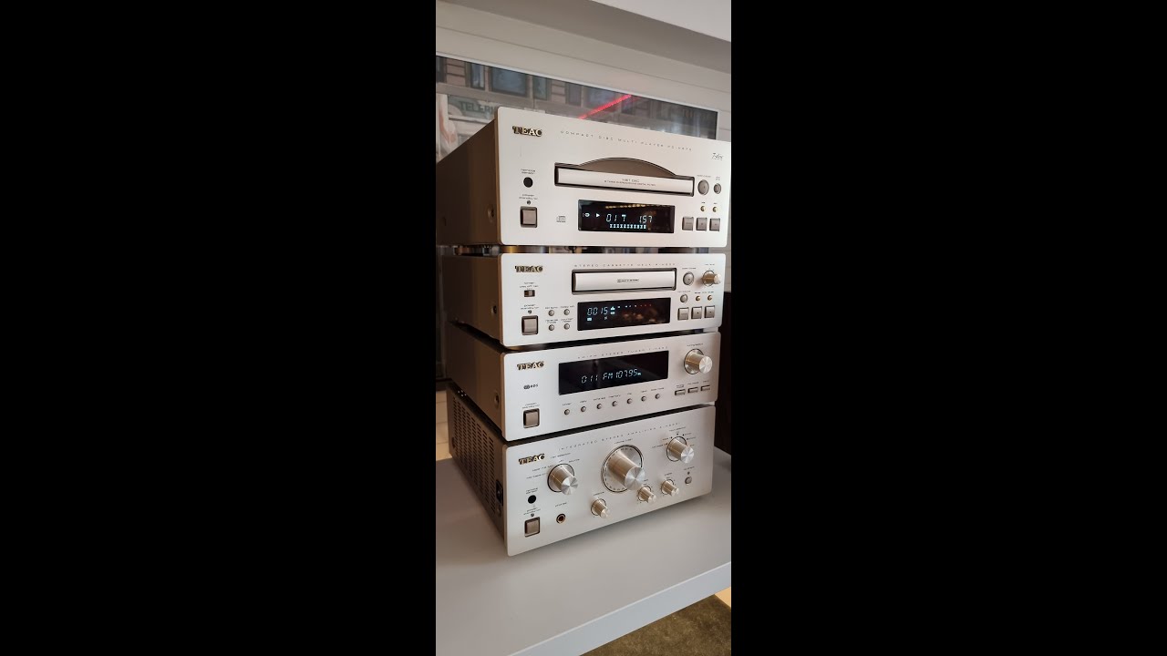 TEAC A-H500i stereo set gold series -tuner/7disc/tape -test-