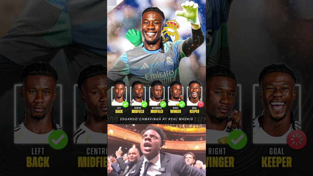 Eduardo Camavinga Explores New Position Every Few Months😂👀🧤.