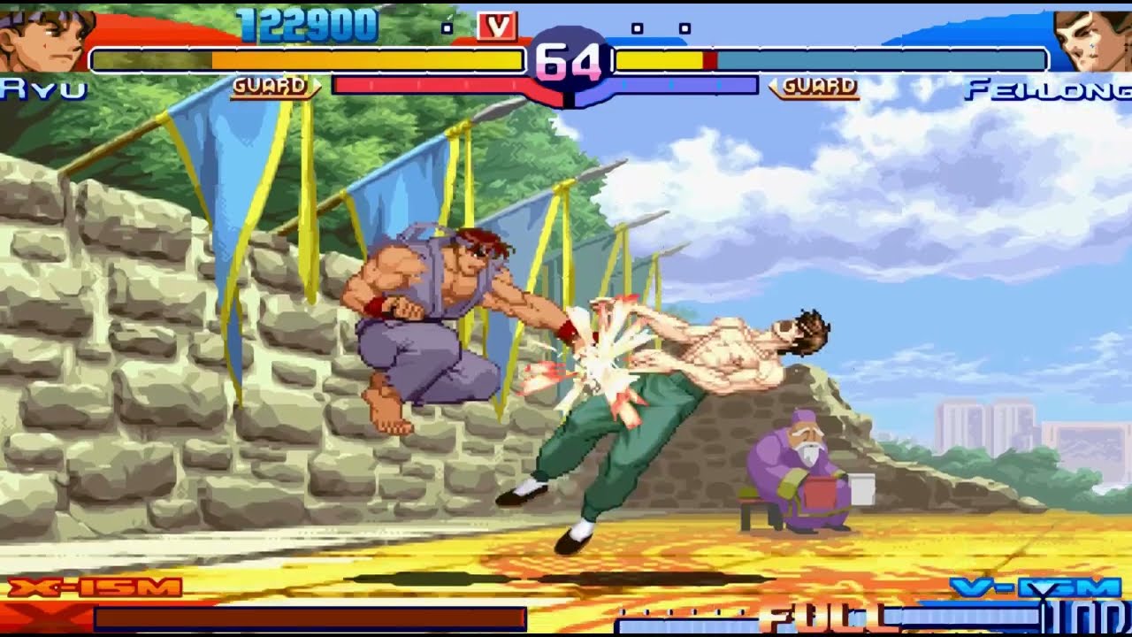 street fighter alpha 3 max -  Ryu vs Fei Long