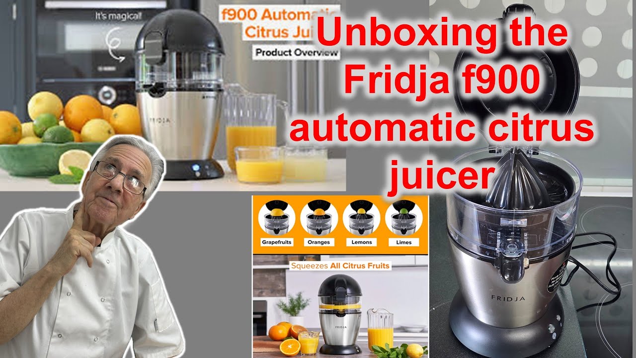 Распаковка автоматической соковыжималки для цитрусовых Fridja f900 | The Crazy Chef