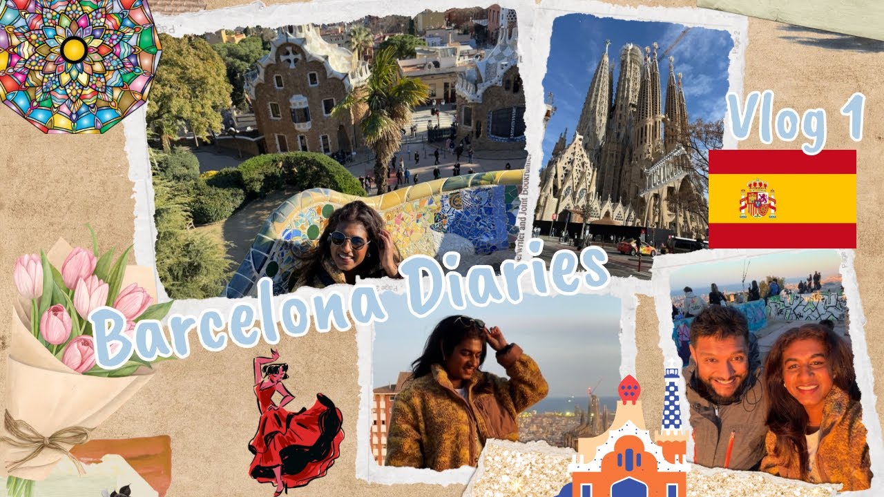 Barcelona Travel Vlog 🇪🇸 | Arrival Day + Sagrada Família & Park Güell