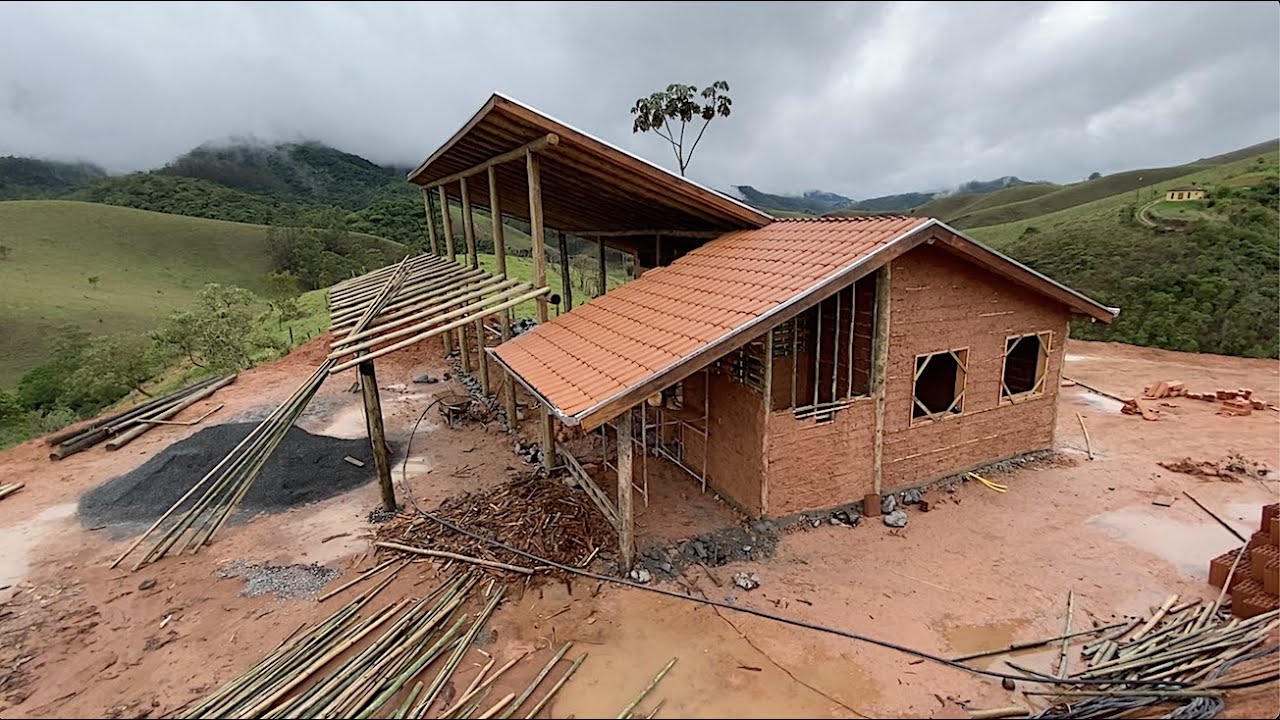 A CASA DE PAU A PIQUE  E CORDWOOD - PARTE 1