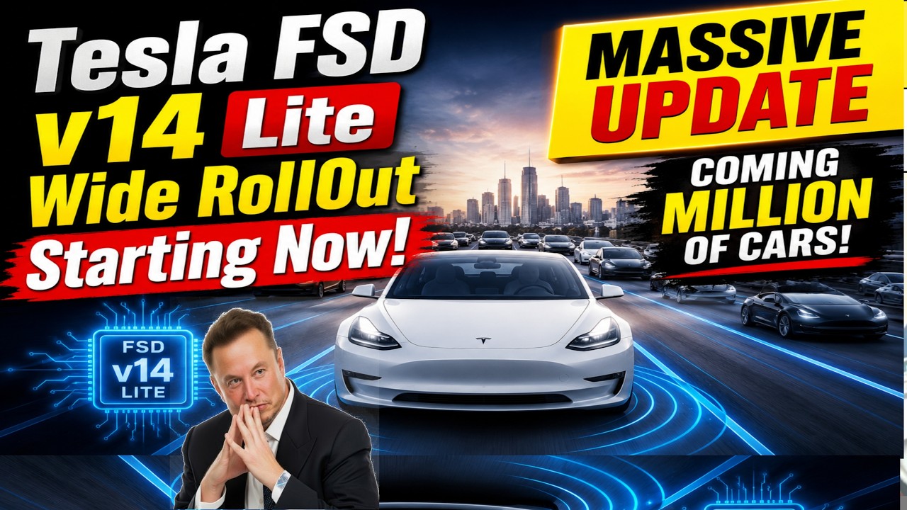 Tesla FSD v14 Lite Worldwide Rollout Starts This Week? Coming To Millions of Cars Very Soon,