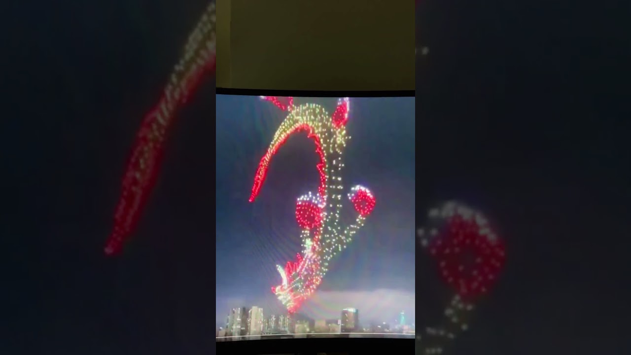 Drone Light Show |  Shenzhen, as part of a Dragon Boat festival | AI Drones