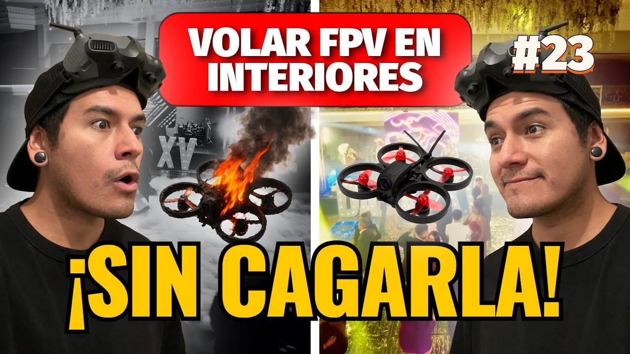 Flight #23 - Cómo Volar FPV en Interiores SIN CAGARLA 👨🏻‍🏫 (5 consejos clave)  | #cinewhoop