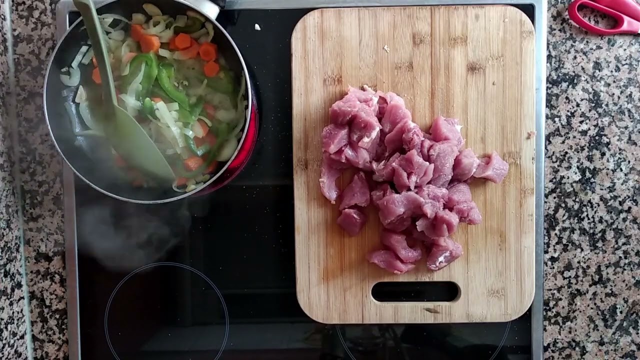 RECETA DE LENTEJAS CON SOLOMILLO DE CERDO