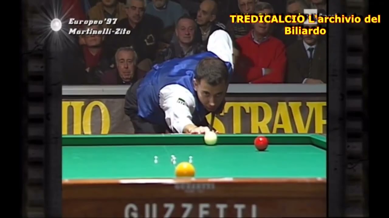 MARTINELLI vs ZITO SEMIFINALE 7° CAMPIONATO EUROPEO BILIARDO 1997 @TREDICALCIO MILANO