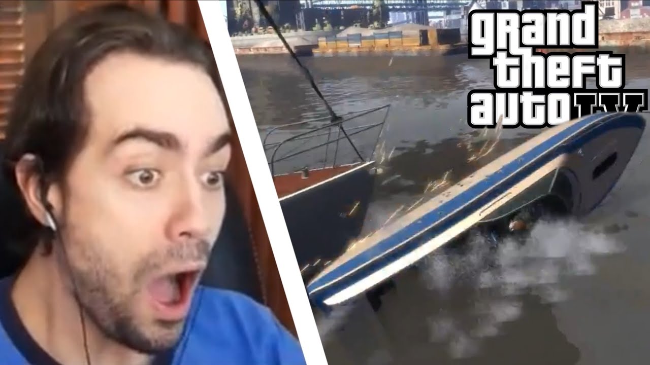 GTA IV - O Funky capotou... UM BARCO! | MELHORES MOMENTOS