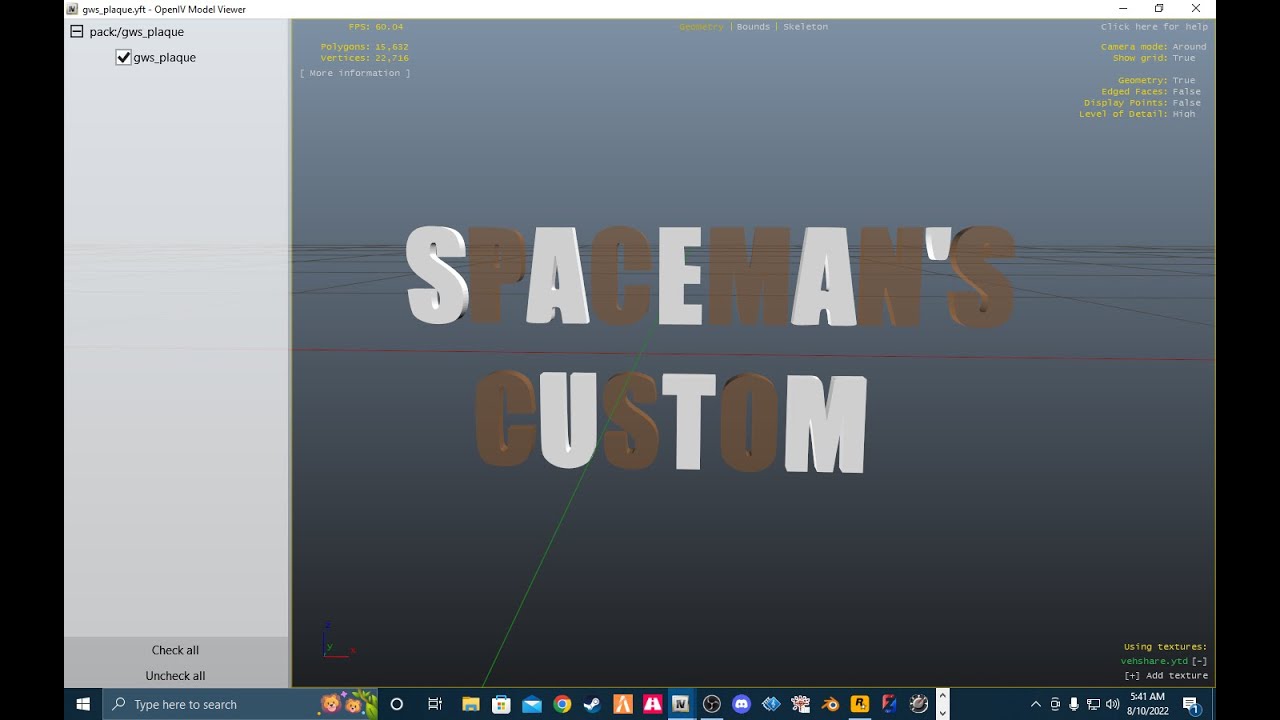 How I Make 3d Logo's In Blender #GamingWithSpace #GTA5 #FrankLuke #Blender #Zmodeler3 #PngtoSvg