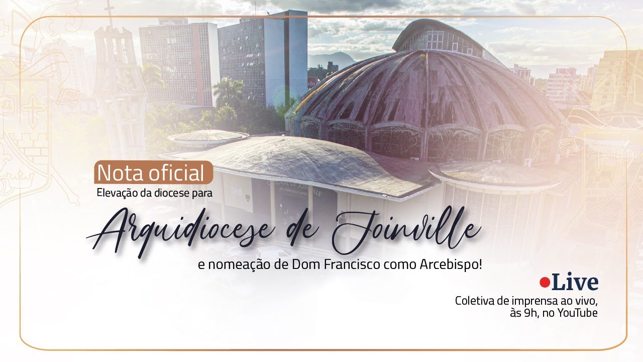 Coletiva de imprensa: Elevação à Arquidiocese de Joinville