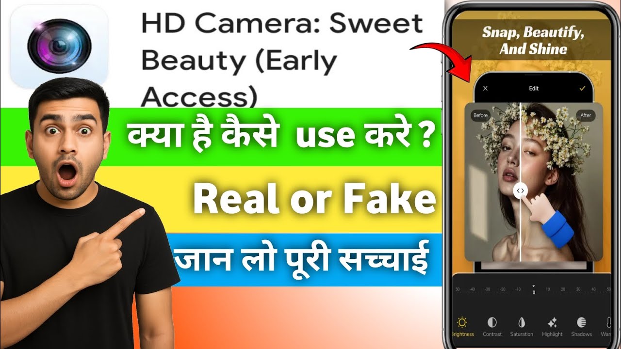 Hd Camera Sweet Beauty || Hd Camera Sweet Beauty Kaise Use Kare || Hd Camera Sweet