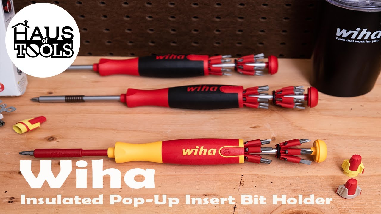 Wiha Tools 38051 Insulated Pop-Up Insert Bit Holder Screwdriver
