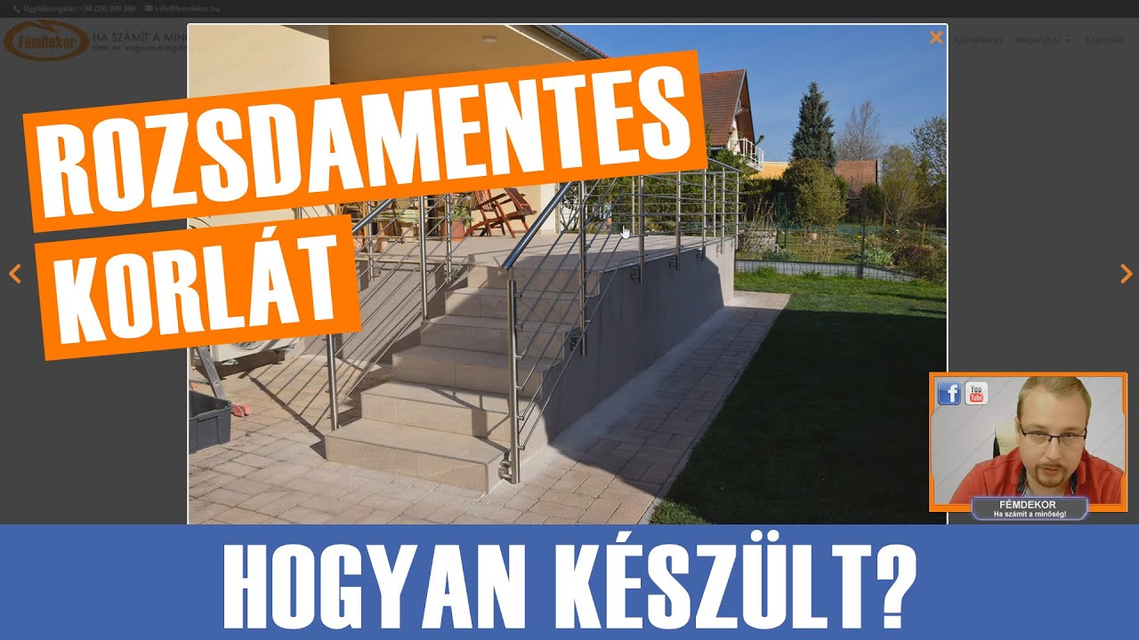 Rozsdamentes korlát - Hogyan készült?