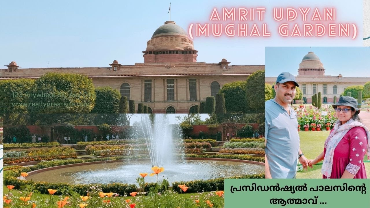 | Amrit Udyan (Mughal Garden) Delhi | | Amrit Udyan Rashtrapati bhavan Delhi Malayalam vlog |