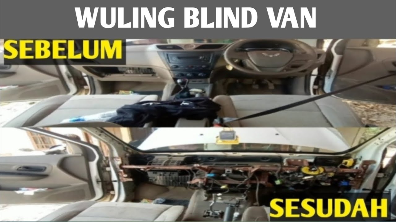 bongkar dasboard mobil wuling blind van part 1