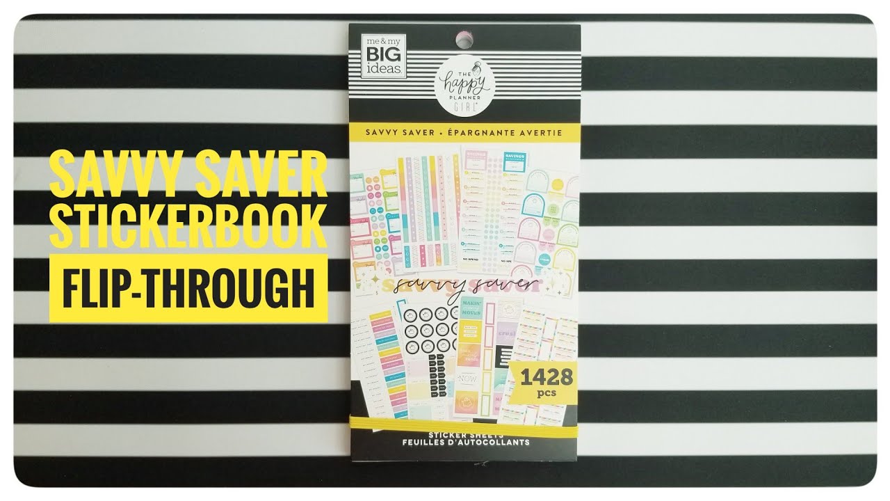 SAVVY SAVER Sticker book Flip-through | The Happy Planner | Budget Stickers