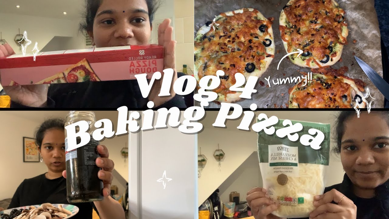 Home-baking a Pizza! | Veggie Pizza Day | UK Vlogging #indianinuk #ukdiaries #adayinmylife #pizza