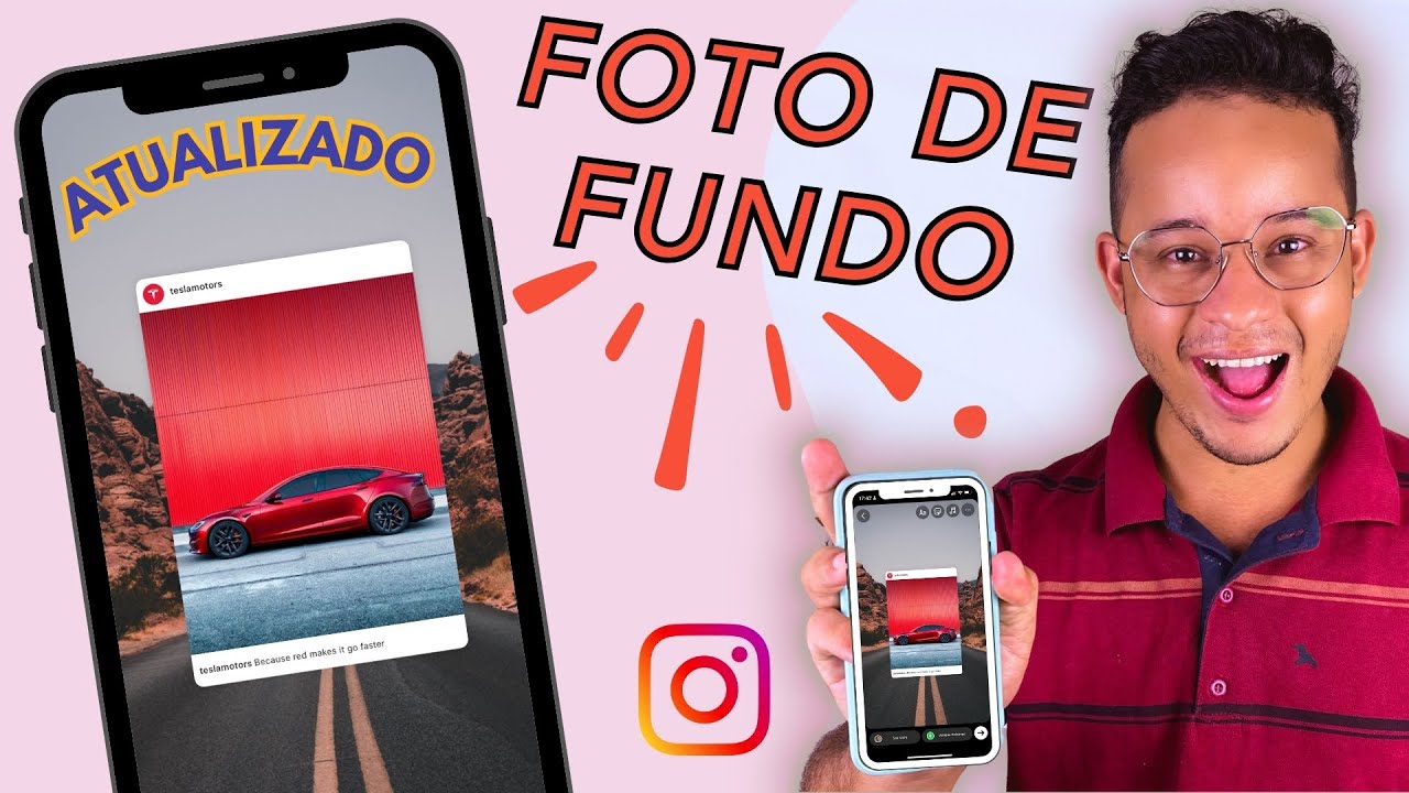 COMO COLOCAR FOTO DE FUNDO AO COMPARTILHAR POST DO FEED NOS STORIES DO INSTAGRAM -  2024