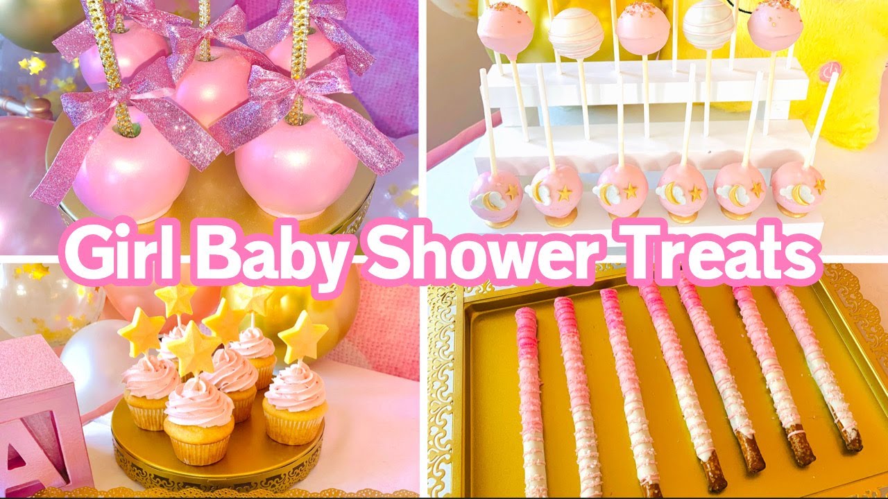 Girl Baby Shower Dessert Table Treats | 5 DIY Candy Treats