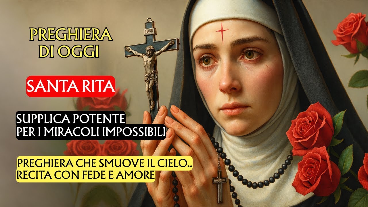 🙏PREGHIERA POTENTE A SANTA RITA | Per i Miracoli Impossibili | Preghiera che smuove il cielo