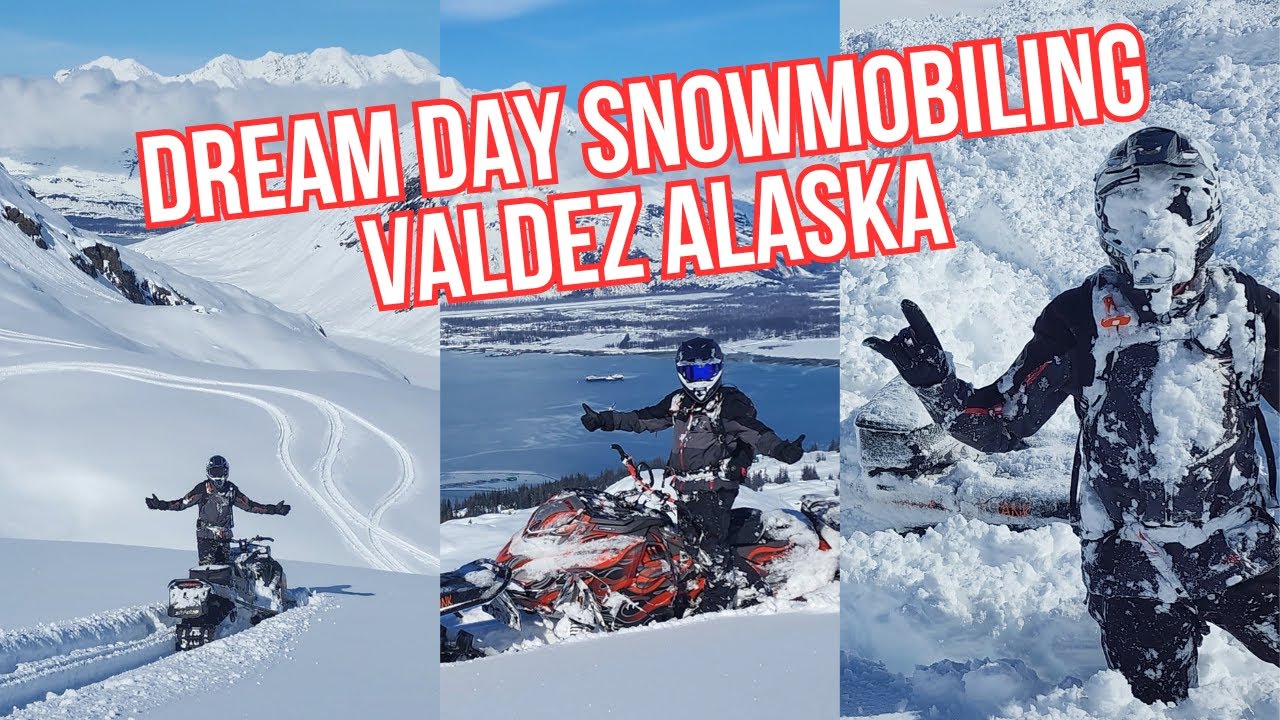 BLUEBIRD POWDER DAY - SNOWMOBILING VALDEZ ALASKA