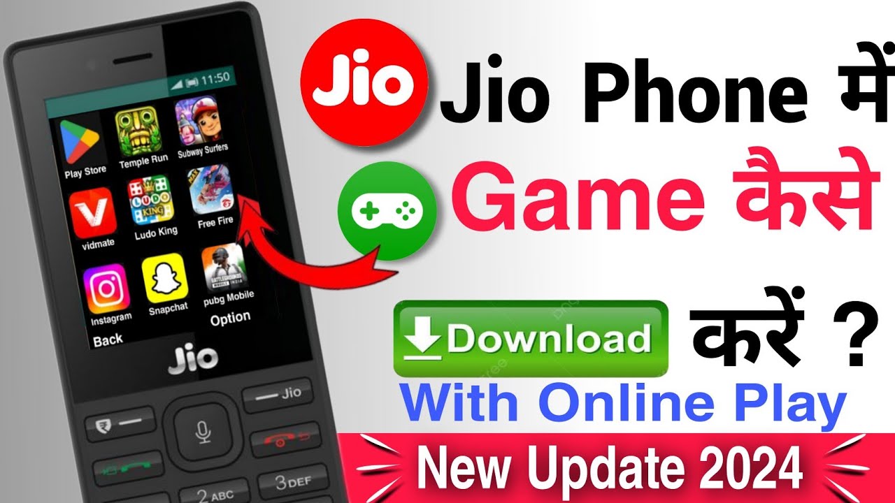 Jio phone me game kaise download kare // jio phone me game install app 2023