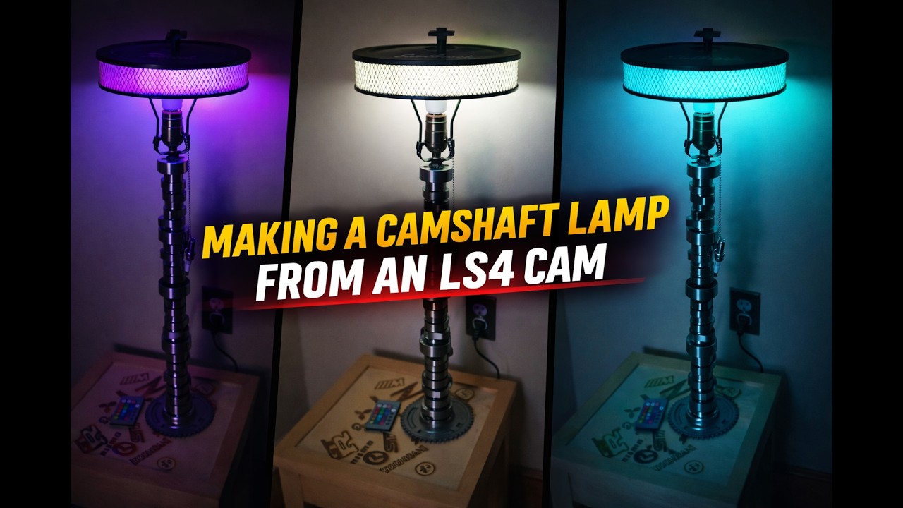 Making a Camshaft Lamp From an LS4 Engine